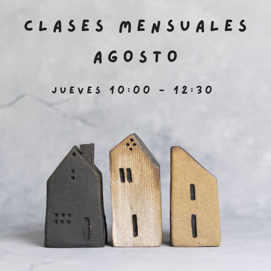 Clases mensuales Agosto - Jueves AM 10:00-12:30
