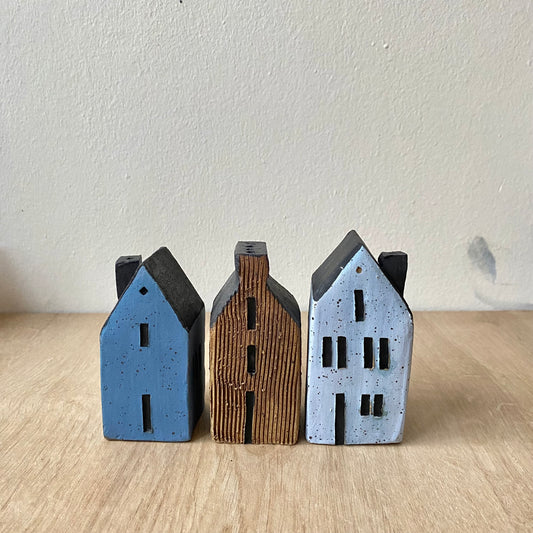 Casitas (Set de 3) - Azul