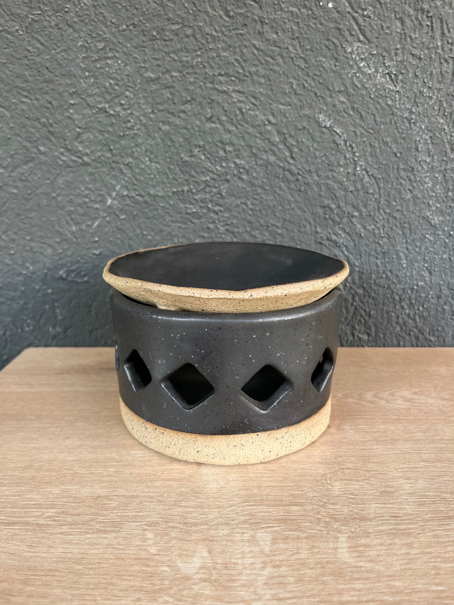 Fondue /Hornito para queso y chocolate-  Negro