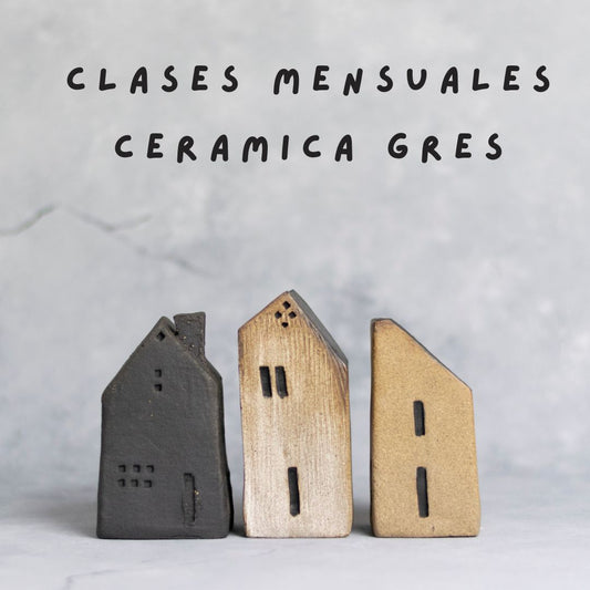 Clases mensuales Cerámica Gres